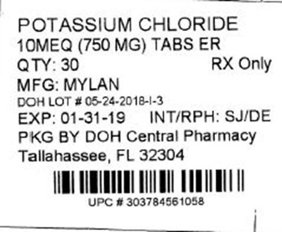 Label Image For 10meq (Kcl 20mg)